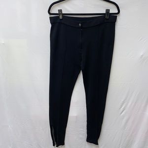 H&M Size Large Black Leggings with Zippers on ankles